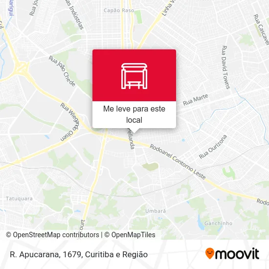 R. Apucarana, 1679 mapa