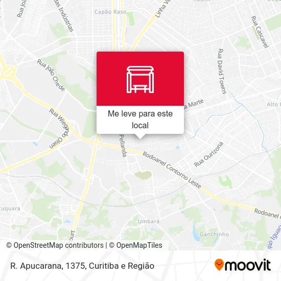 R. Apucarana, 1375 mapa