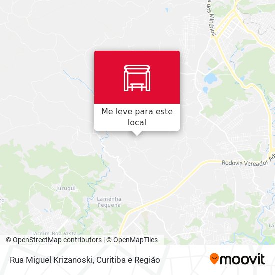 Rua Miguel Krizanoski mapa