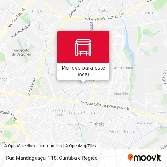 Rua Mandaguaçu, 118 mapa