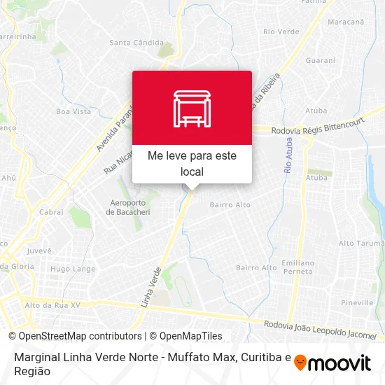 Marginal Linha Verde Norte - Muffato Max mapa