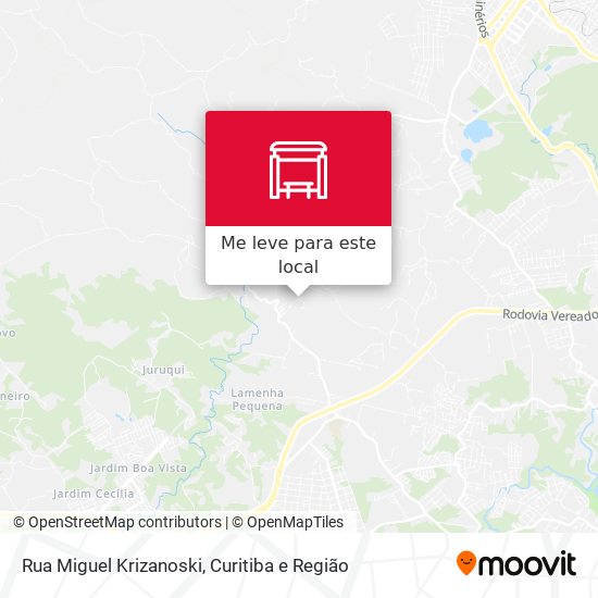 Rua Miguel Krizanoski mapa