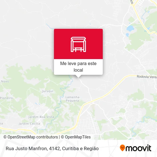 Rua Justo Manfron, 4142 mapa