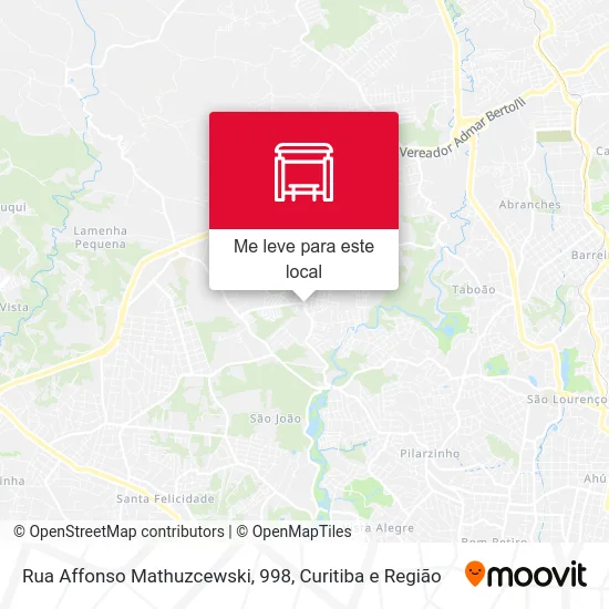 Rua Affonso Mathuzcewski, 998 mapa