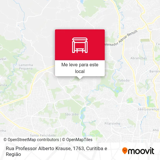 Rua Professor Alberto Krause, 1763 mapa