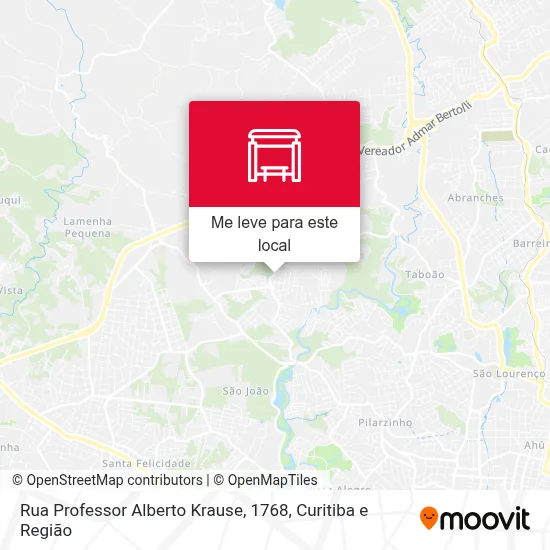 Rua Professor Alberto Krause, 1768 mapa