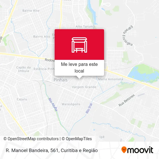 R. Manoel Bandeira, 561 mapa