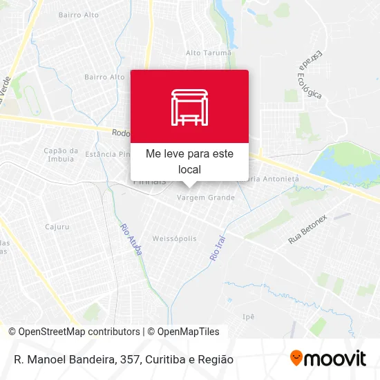 R. Manoel Bandeira, 357 mapa
