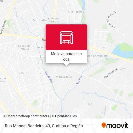 Rua Manoel Bandeira, 49 mapa