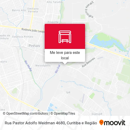 Rua Pastor Adolfo Weidman 4680 mapa