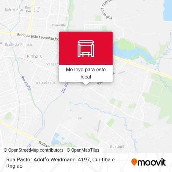 Rua Pastor Adolfo Weidmann, 4197 mapa