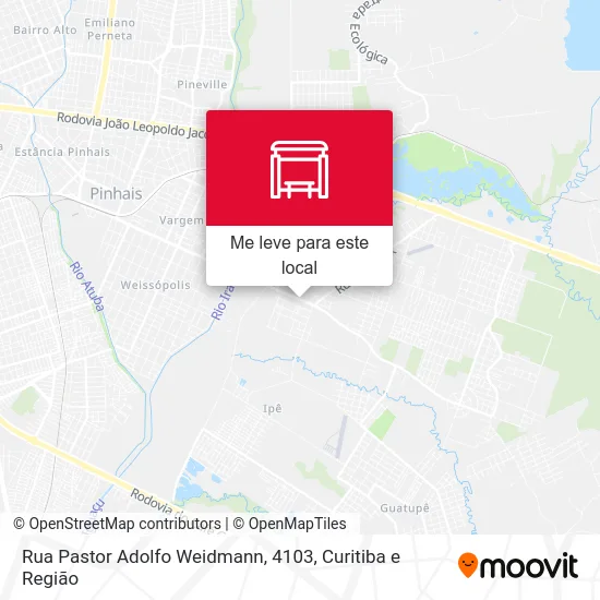 Rua Pastor Adolfo Weidmann, 4103 mapa