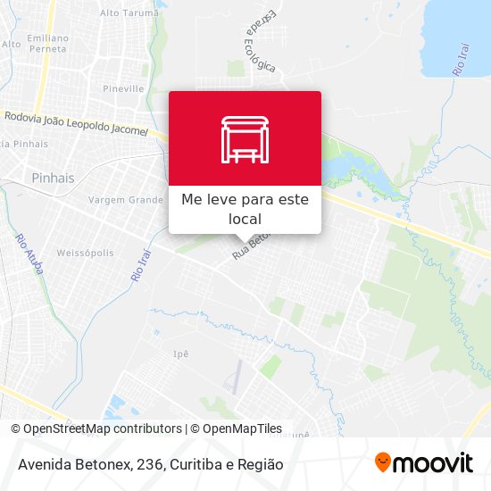 Avenida Betonex, 236 mapa