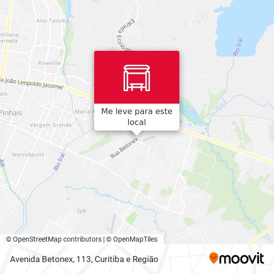 Avenida Betonex, 113 mapa