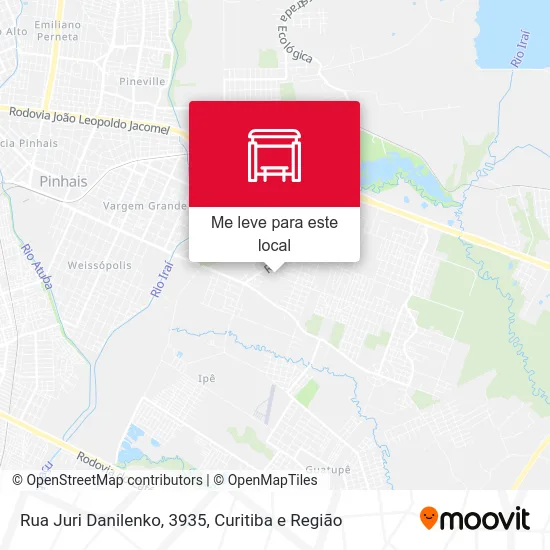 Rua Juri Danilenko, 3935 mapa