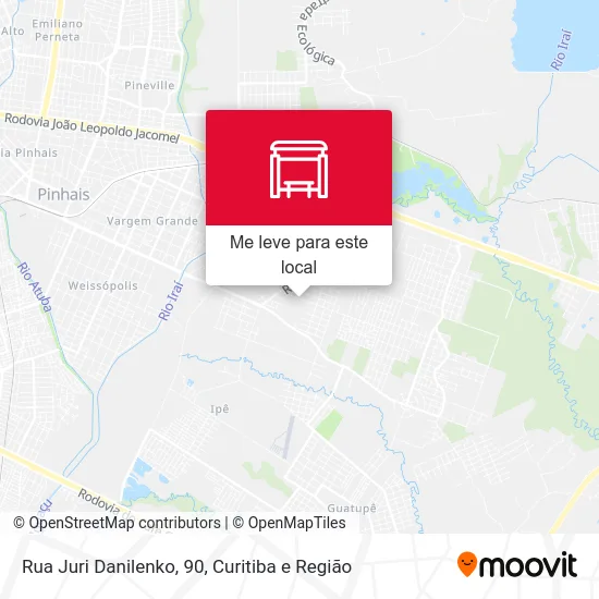 Rua Juri Danilenko, 90 mapa
