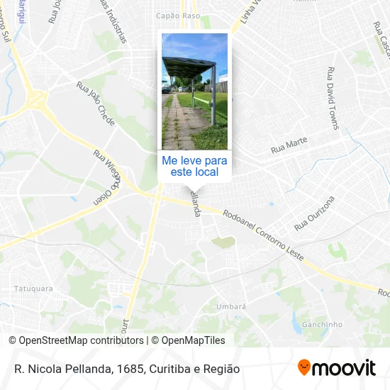 R. Nicola Pellanda, 1685 mapa