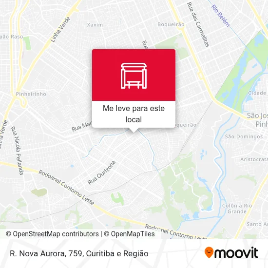 R. Nova Aurora, 759 mapa
