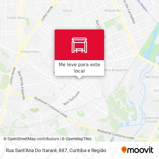 Rua Sant'Ana Do Itararé, 887 mapa