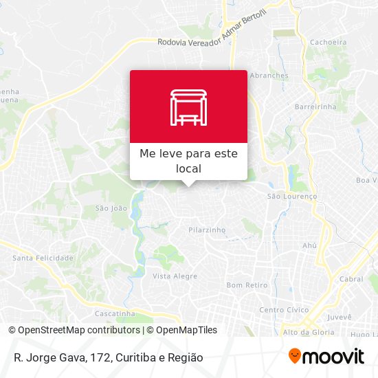 R. Jorge Gava, 172 mapa