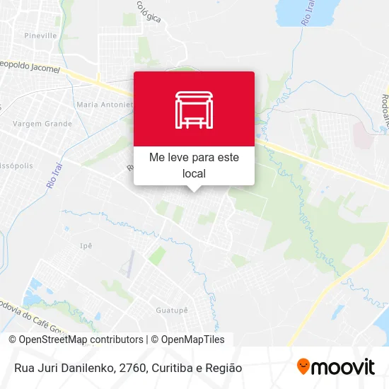 Rua Juri Danilenko, 2760 mapa