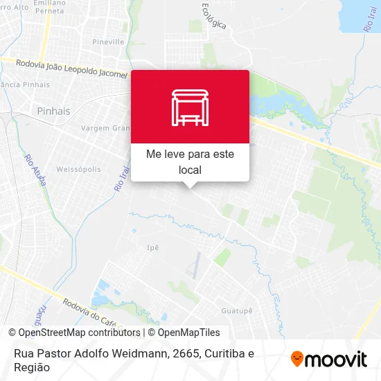 Rua Pastor Adolfo Weidmann, 2665 mapa