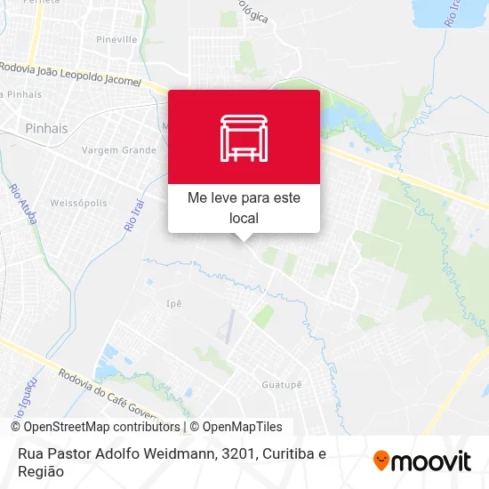 Rua Pastor Adolfo Weidmann, 3201 mapa