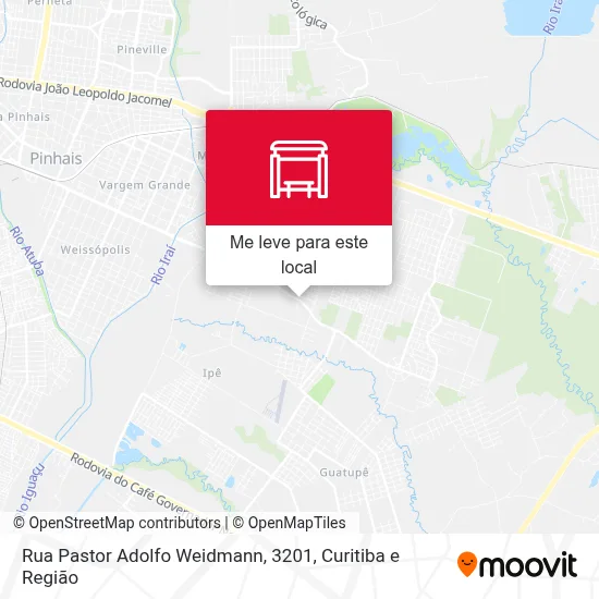 Rua Pastor Adolfo Weidmann, 3201 mapa