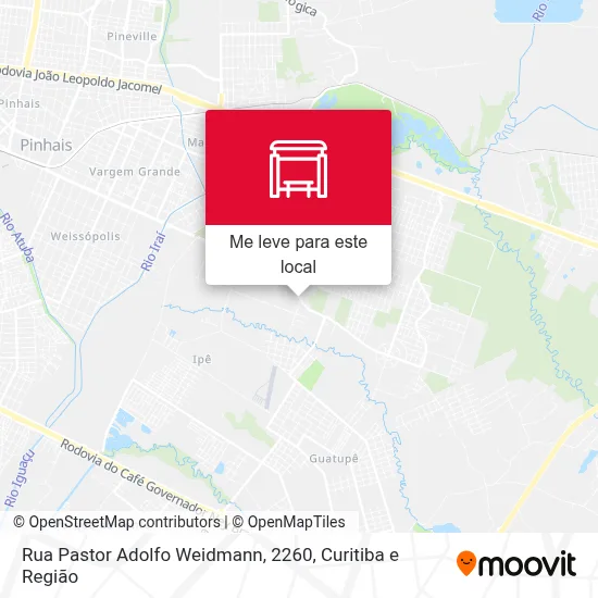 Rua Pastor Adolfo Weidmann, 2260 mapa