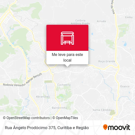 Rua Ângelo Prodócimo 375 mapa