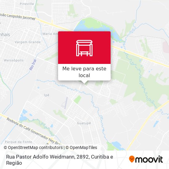 Rua Pastor Adolfo Weidmann, 2892 mapa