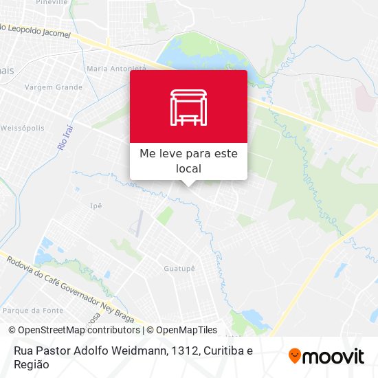 Rua Pastor Adolfo Weidmann, 1312 mapa