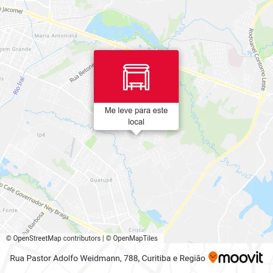 Rua Pastor Adolfo Weidmann, 788 mapa