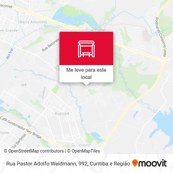 Rua Pastor Adolfo Weidmann, 992 mapa