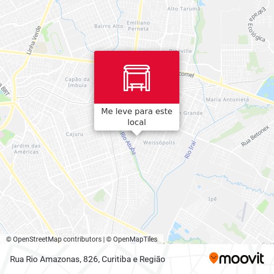 Rua Rio Amazonas, 826 mapa