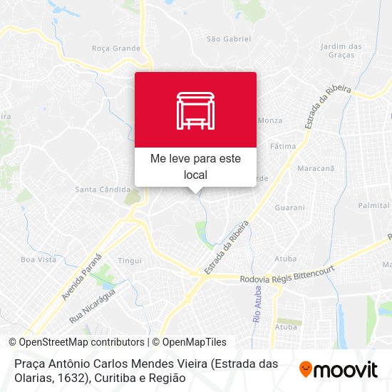 Praça Antônio Carlos Mendes Vieira (Estrada das Olarias, 1632) mapa