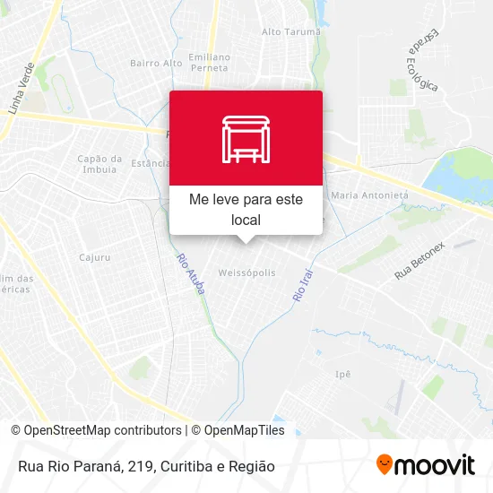 Rua Rio Paraná, 219 mapa