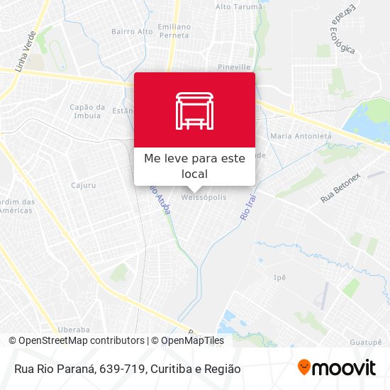 Rua Rio Paraná, 639-719 mapa