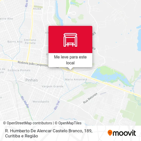 R. Humberto De Alencar Castelo Branco, 189 mapa
