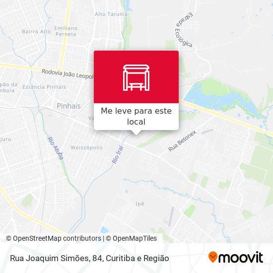Rua Joaquim Simões, 84 mapa