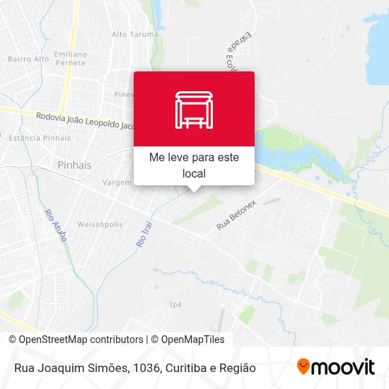 Rua Joaquim Simões, 1036 mapa