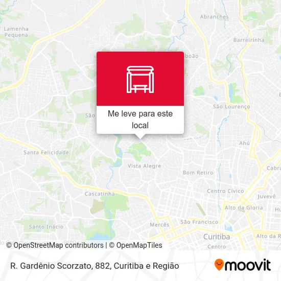 R. Gardênio Scorzato, 882 mapa