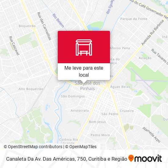 Canaleta Da Av. Das Américas, 750 mapa