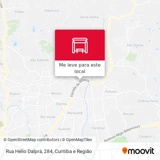 Rua Hélio Dalprá, 284 mapa