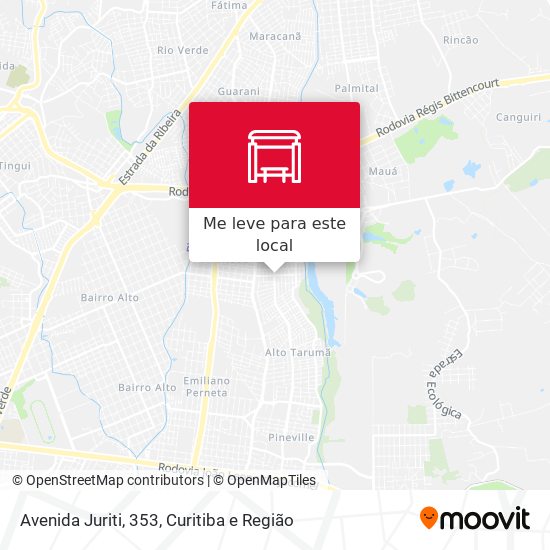 Avenida Juriti, 353 mapa