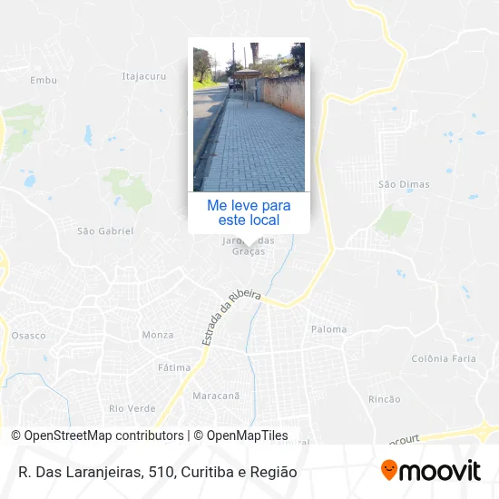 R. Das Laranjeiras, 510 mapa