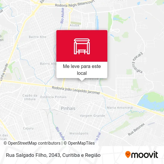 Rua Salgado Filho, 2043 mapa