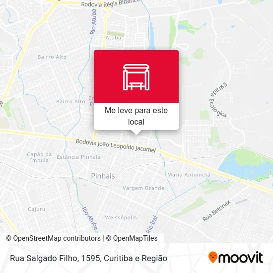 Rua Salgado Filho, 1595 mapa