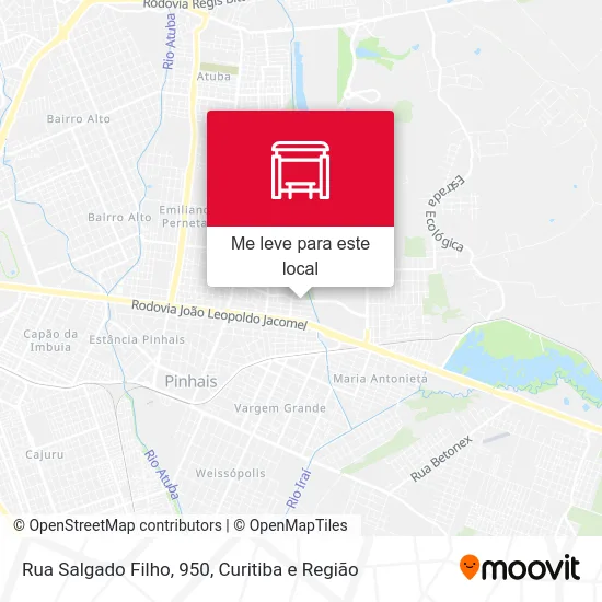 Rua Salgado Filho, 950 mapa