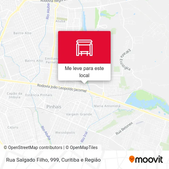 Rua Salgado Filho, 999 mapa